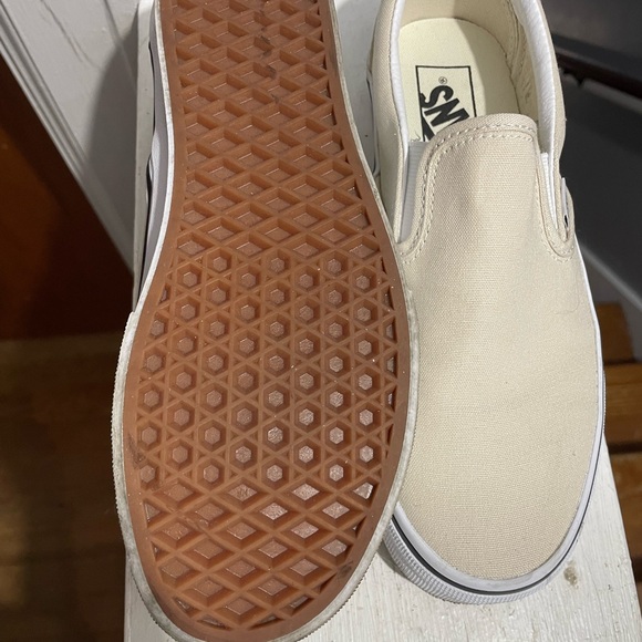 Vans Shoes - Vans Off-White Slip-On Shoes